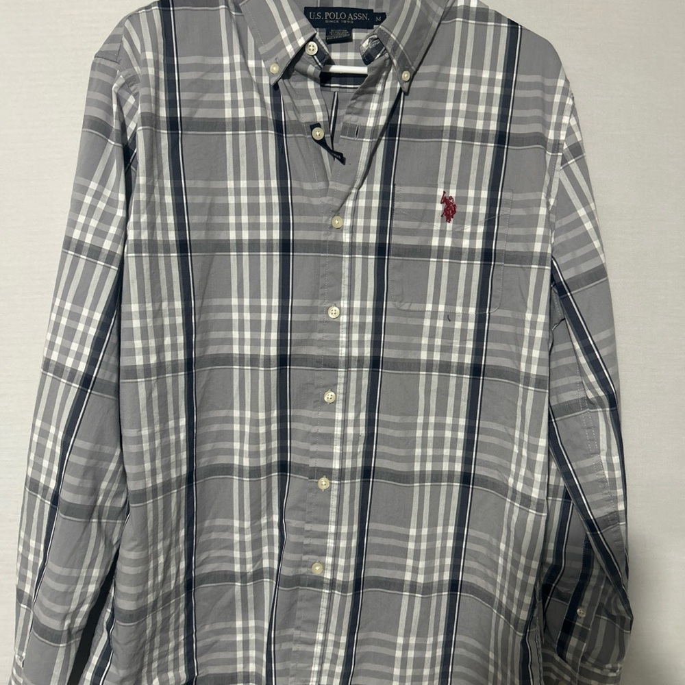 U.S. Polo Assn. Gray Casual Button Down Shirt